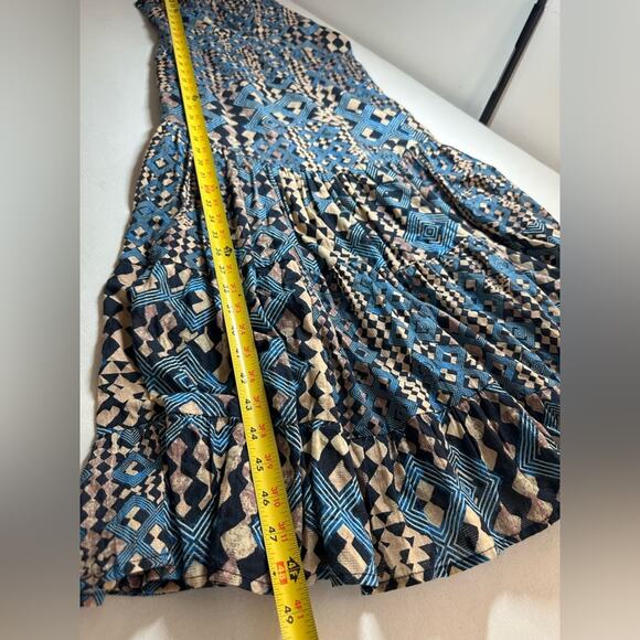 New Anthropologie Let Me Be Flounced Maxi Dress Size Small Multicolor small - Picture 11 of 11